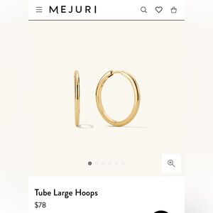Mejuri Tube Large Hoops